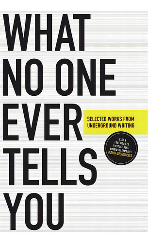 What No One Ever Tells You, De Malyon, Matt. Editorial Village Books, Tapa Blanda En Inglés