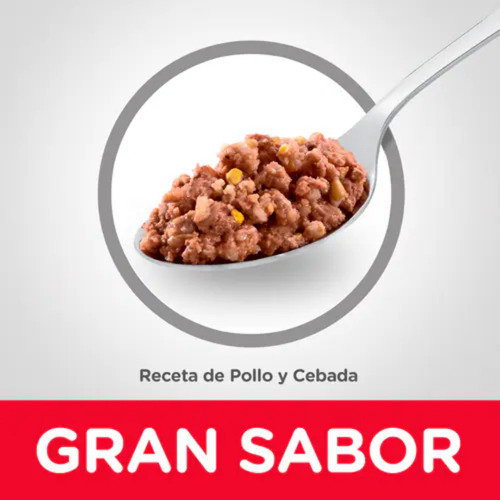 8 Latas Hill's Perro Adulto 1-6 Años Sabor Pollo Y Cebada