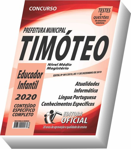 Prefeitura De Timóteo - Educador Infantil: Timóteo - Educador Infantil, De Editora Oficial. Série 1, Vol. 01. Editora Microsoft Word, Capa Mole, Edição 2 Em Português