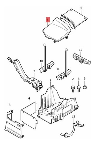 Tapa De La Caja De Batería Delantera Del Coche 31402984 3126
