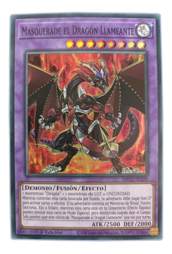 Yugi-oh! Masquerade The Blazing Dragon Mp22-en208 Super