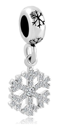 Lovelyjewelry Copo De Nieve Colgando Cuentas De Encanto Para