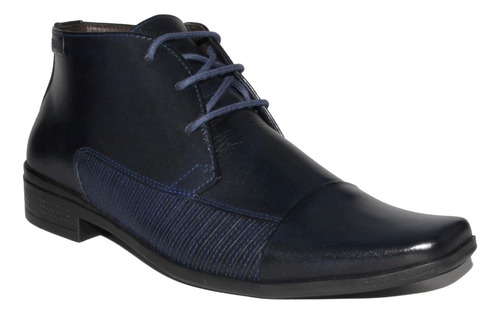 Botin Ferracini Hombre Frankfurt 4363 Azul Formal