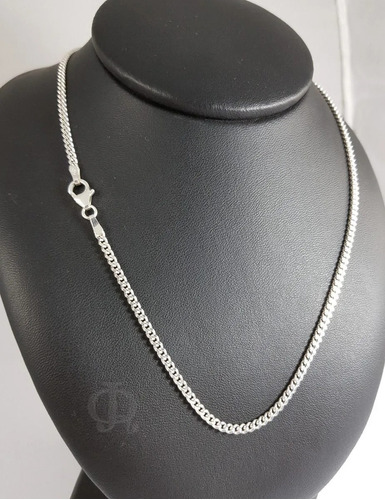 Imagen 3 de 8 de Cadena Plata 925 Groumet 3mm 60cm Hombre Maciza Garantia