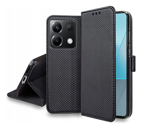 For Xiaomi Poco X6 5g Pu Wallet Card Holder Flip Stand Case