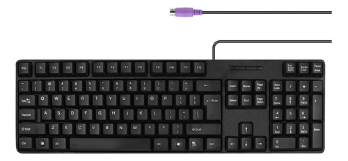 Mcsaite Teclado Computadora Ps2 Con Cable 104 Teclas Con Al