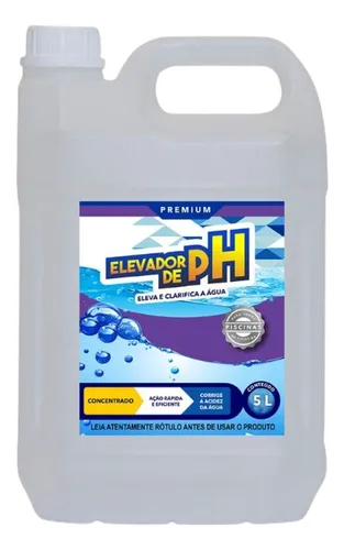Elevador De Ph Agua De Piscina Cristalina Em Minutos 5 Lt