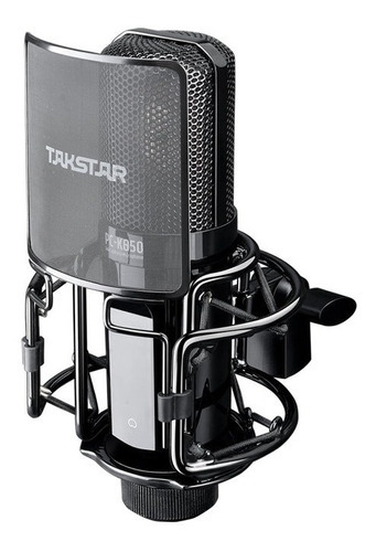 Takstar K850 Microfone Condensador High End 34mm + Case Pro Cor Preto