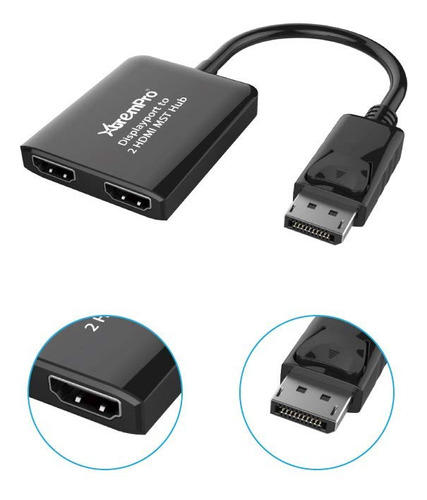 Xtrempro Dp-2hmmst - Adaptador De Audio Y Vdeo Displayport A