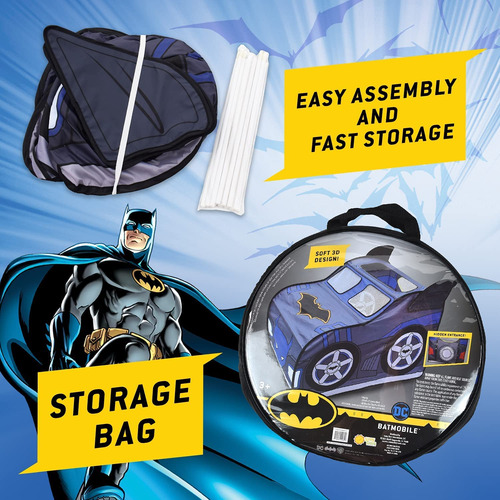 Casa De Juegos Batman Batmobile Plegable Con Bolsa De Transp