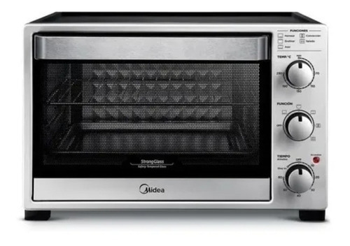 Horno Grill Eléctrico 32 Lts Midea Color Negro con gris