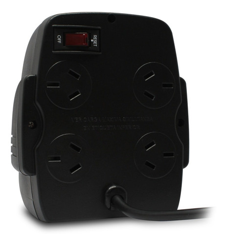 Estabilizador de tensión TRV Electronics Microvolt H 2000 2000VA entrada y salida de 220V negro