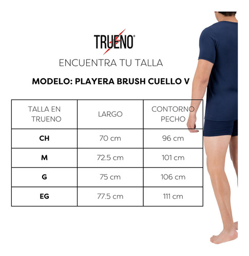 Playera Pijama Trueno Brush Cuello V Hombre 1 Pieza