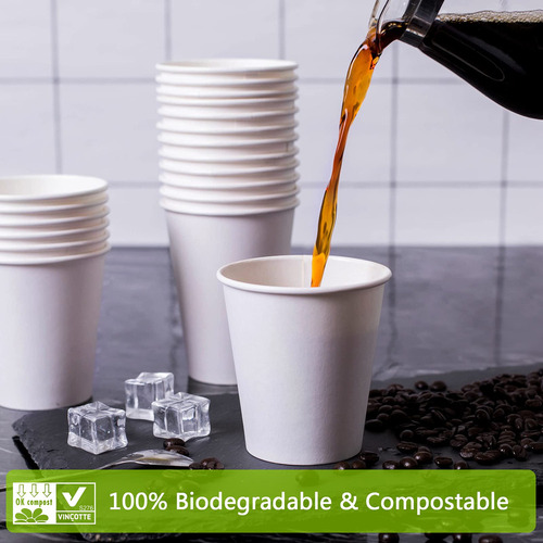 Vasos De Papel Compostables Y Biodegradables Maytree De 300