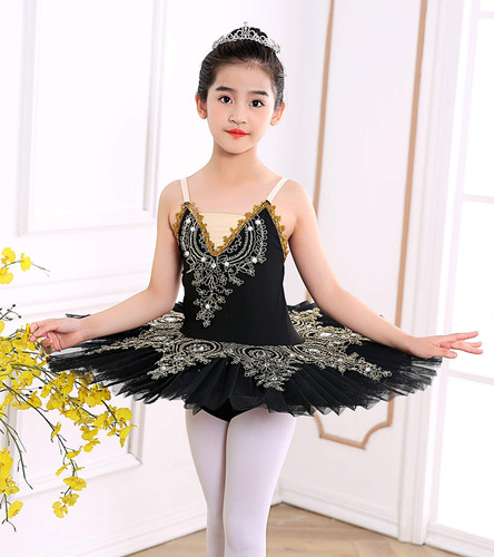 Leotardos Con Falda Para Niña, Traje De Baile De Ballet Con