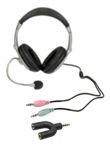 Adaptador De Enchufe Para Auriculares Y Micrófono De 3,5mm