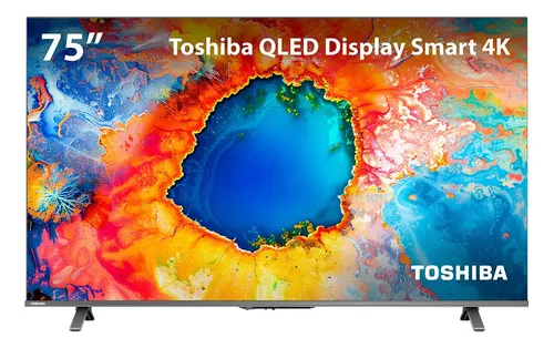 Smart Tv Qled 75 4k Toshiba 75c450ns Google Tv - Tb037m