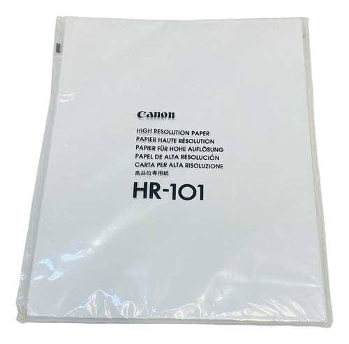 Papel Canon Hr-101 Alta Resolusion Para Bubble Jet 60 Hojas