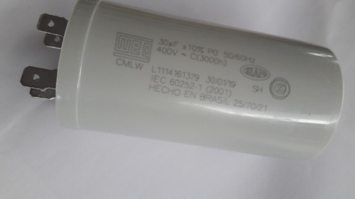 Capacitor Permanente  30uf 400v - Weg 