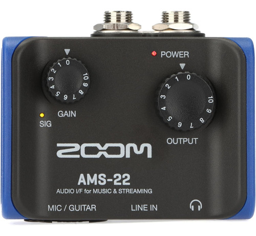 Interfaz De Audio Ams-22 Zoom: Entrada Xlr/trs, Entrada Líne