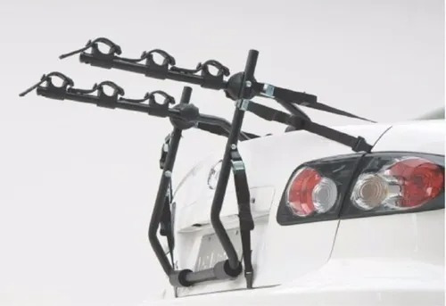 Imagen 3 de 8 de Portabicicleta De Baul Auto 3 Bicicletas Reforzado Premium