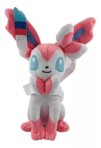 pelucia pokemon sylveon shiny eevee evolução feito á mão aprox 30