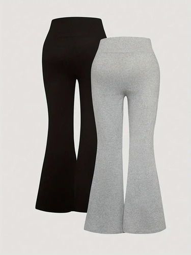 Leggins Acampanados Para Niñas, Paquete De 2, Tallas 7 A 14