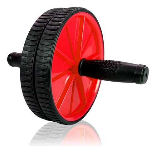 Roda Rolo Exercícios Treinar Abdominal Lombar - Vermelho