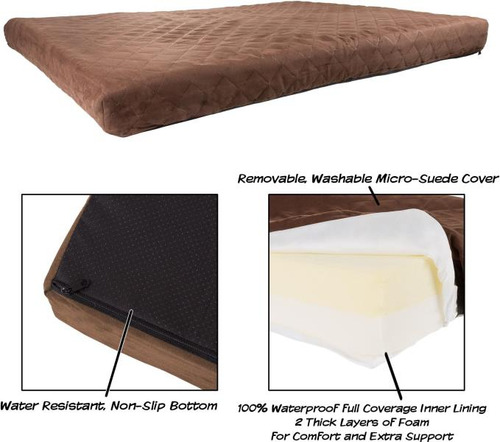 Cama Impermeable Para Mascotas De Espuma Viscoelástica, Cama
