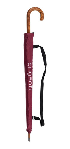 Paraguas Grande Madera Briganti Automático Lluvia Acc07256