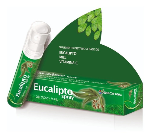 Geonat Eucalipto Spray 200 Dosis Calma La Tos Y Mucosidad X2