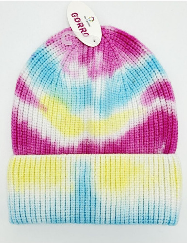 Gorro De Invierno Para Mujer En Diseño Tie Dye