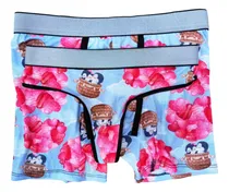 Comprar Duo Parejas Boxer Tanga Pingüinos Amor Conjunto Divertido