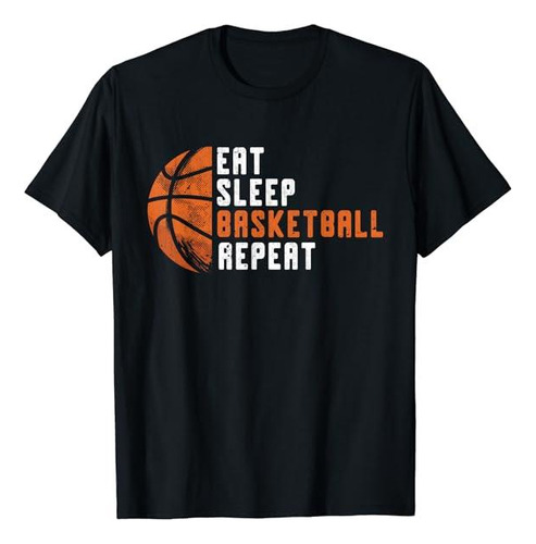 Camiseta Basketball Repeat, Playera Deporte Pasión