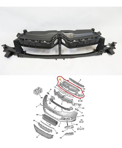 Soporte Parachoque Delantero C4 B7 2011-2017 7416w9