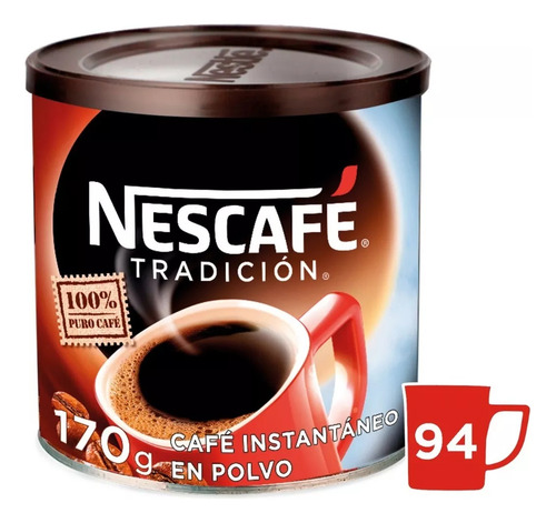 Pack Café Instantáneo Nescafé Tradición 2 Latas De 170 G