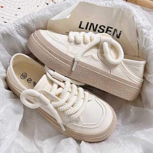 Tenis Envy Para Mujer | Estilo Casual Con Plataforma | Tallas 2-6 Mx Zapato De Lona Para Dama Denali