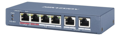 Switch Poe+ 3 Puertos 100 Mbps 802.3 Af 2 Puertos Uplink 6pt