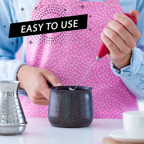 Leche Frother Handheld, Frother Para Tomar Café Con Batidora