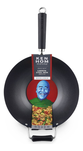 Ken Hom Excellence Wok Antiadherente De Acero Al Carbono, Wo