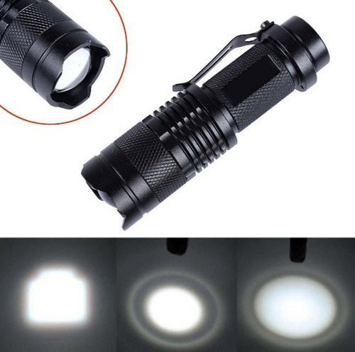 Linterna Cree Q5 Zoom 400lm Pila Aa Super Potente Luz Blanco