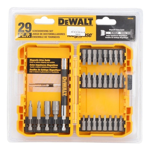 Kit De Pontas 29 Peças Parafusar Bits Soquetes Dewalt Dw2162