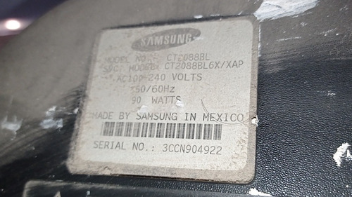 Imagen 4 de 6 de Televisor Samsung Clásico 20 Y Dvd Hyundai En Buen Estado