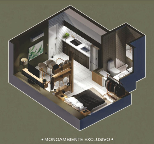Imagen 4 de 9 de Departamento Monoambiente - Centro Santa Fe