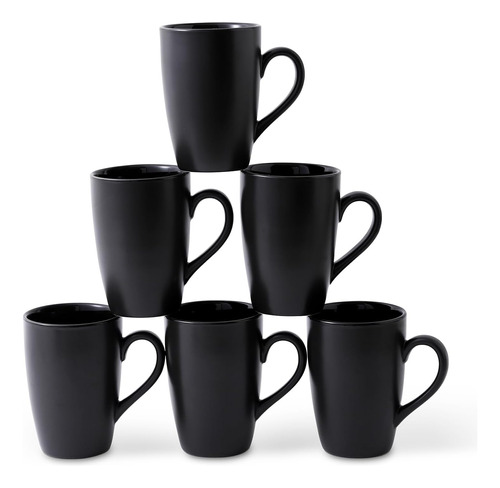 Kollov Juego De 6 Tazas De Café De Cerámica De 16 Oz Para Mu