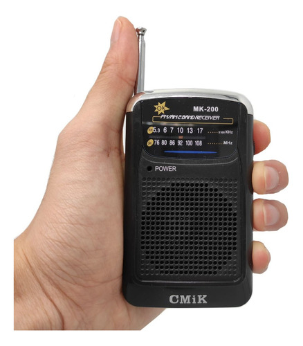 Cmik Radio A Pilas Portable De Bolsillo Fm / Am.