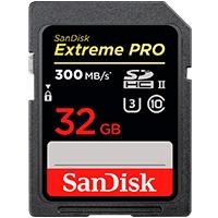 Memoria Sandisk 32gb Sdhc Extrem Pro Uhs-i 300mb/s 4k V30 Cl
