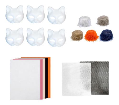 Kit De Máscara De Gato Para Hacer Mismo, Accesorio Estilo C