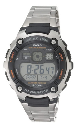 Casio Men's Ae2000wd-1av Resina Y Acero Inoxidable Sport Wat