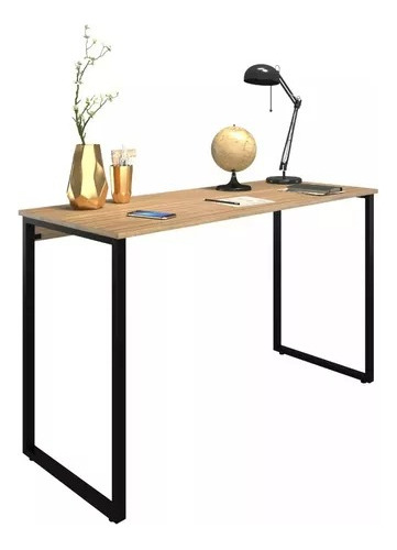Mesa De Jantar Industrial 150cm Retrô Multiuso Cor Mel Desenho Do Tecido Das Cadeiras Liso